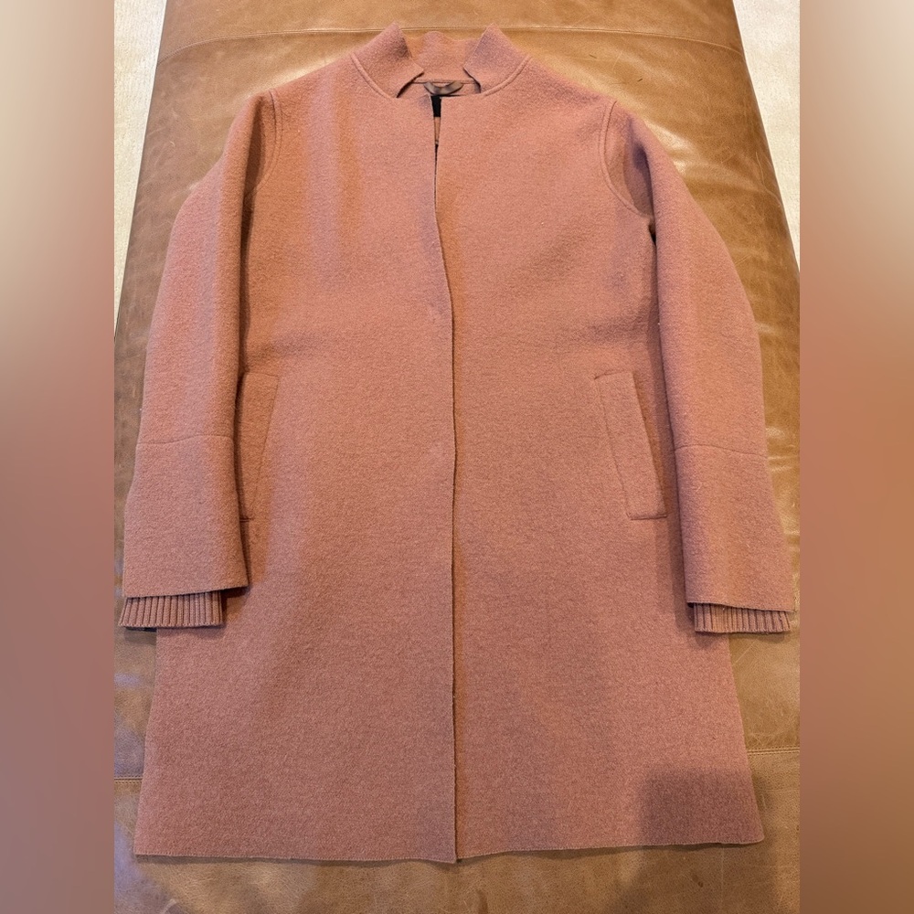Line brand women’s wool coat color light brown size small. Great conditions